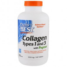 Collagen Types 1 & 3, Collagen Types 1 & 3, Doctors Best, 1000 mg, 540 Tablets, 22464
 