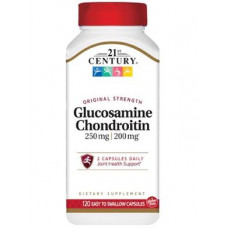 Glucosamine Chondroitin, Glucosamine Chondroitin, 21st Century, 250/200 mg, 120 Capsules, 02351
 