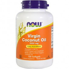 Кокосовое масло, Coconut Oil, Now Foods, органик, 1000 мг, 120 капсул, 23889
  