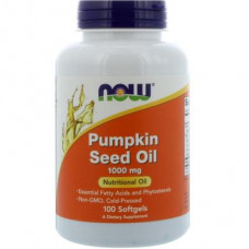 Pumpkin Seed Oil, Now Foods, 1000 mg, 100 Capsules, 23893
 