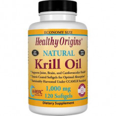 Krill Oil, Healthy Origins, Vanilla, 1000 mg, 120 Capsules, 23995
 