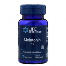 Melatonin, Melatonin, Life Extension, 1 mg, 60 Capsules, 24433
 