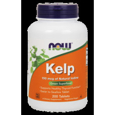 Kelp, Now Foods, Kelp, 150 mcg, 200 Tablets, 02491
 