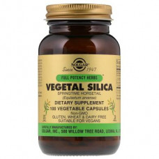 Silicon Vegetarian, Vegetal Silica, Solgar, 100 Capsules, 02510
 