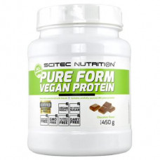 Rice Protein, Pure Form Vegan Protein, Chocolate, Scitec Nutrition, 450 g, 25453
 