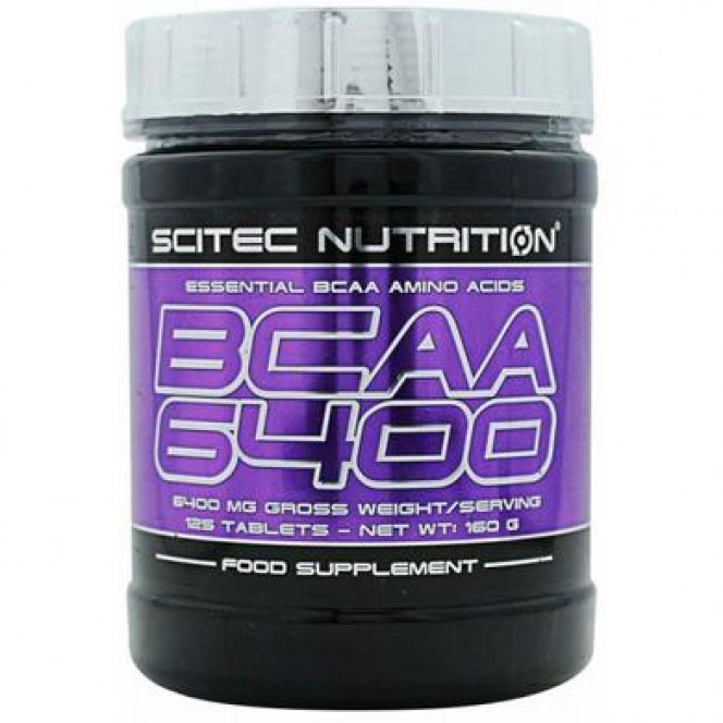 BCAA 6400, Scitec Nutrition , 125 таблеток, 25490
  