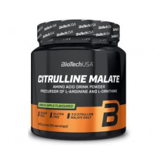 Цитруллин, Citrulline Malate, BioTech USA, зеленое яблоко, 300 г, 25845
  