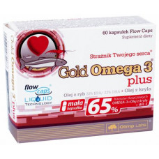 Омега 3 рыбий жир, Gold Omega 3 Plus, Olimp, 60 капсул, 26124
  