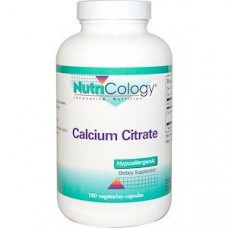 Цитрат кальция (Calcium Citrate), Nutricology, 180 капсул, 26646
  