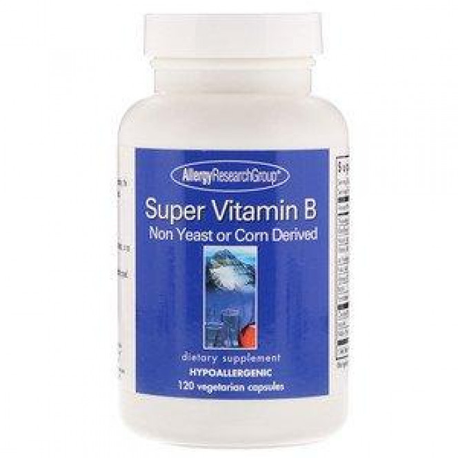 Комплекс витаминов В, Vitamin B Complex, Allergy Research Group, 120 капсул, 26758
  