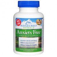 Stress Relief, Anxiety Fre, RidgeCrest Herbals, 60 Veggie Caps, 26772
 