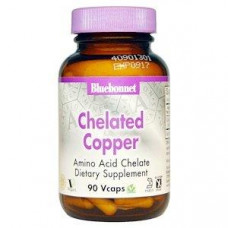 Chelated Copper, Bluebonnet Nutrition, 90 Capsules, 26896
 