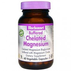 Magnesium Chelate, Chelated Magnesium, Bluebonnet Nutrition, Buffered, 60 Capsules, 26960
 