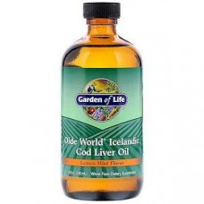 Cod Liver Oil, Garden of Life, Cod Liver Oil, Lemon Mint Flavor, 236 ml, 27121
 