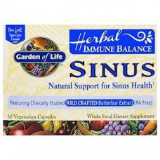 Immune Balance for Sinuses, Garden of Life, 30 Capsules, 27181
 