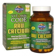 Raw Vitamins with Calcium, Raw Calcium, Garden of Life, Vitamin Code, 60 Capsules, 27249
 