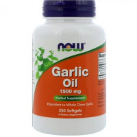 Garlic Oil, Garlic Oil, Now Food, 1500 mg, 250 Capsules, 02728
 