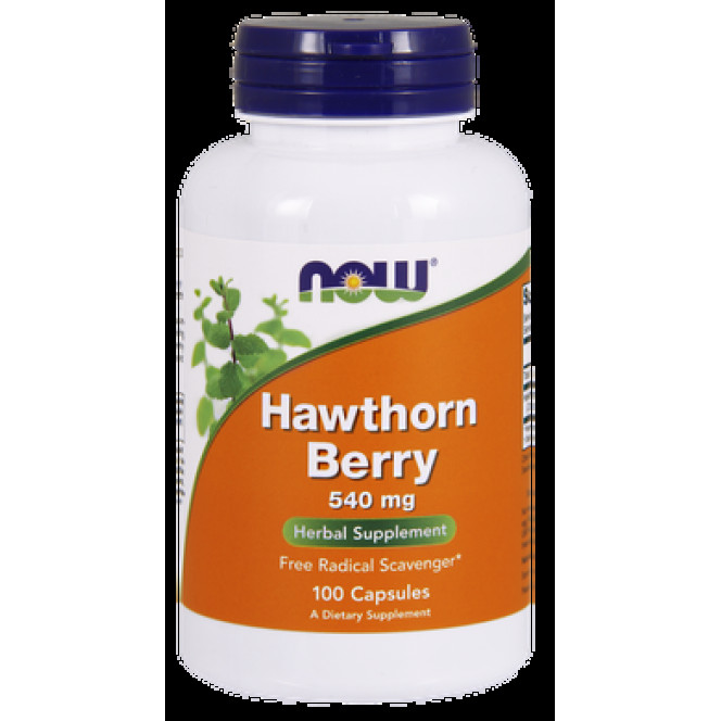 Боярышник, Hawthorn Berry, Now Foods, 540 мг, 100 капсул, 02729
  