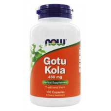 Готу кола (Gotu Kola), Now Foods, 450 мг, 100 капсул, 02738
  