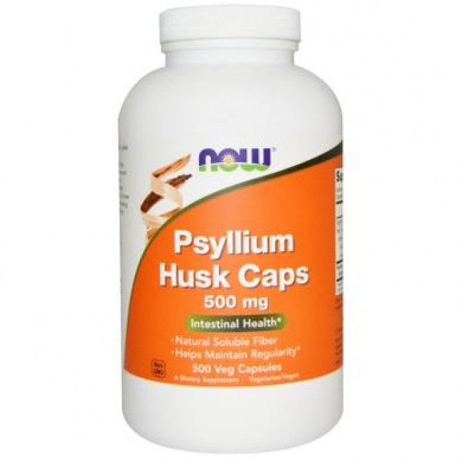 Подорожник (Psyllium Husk), Now Foods, 500 мг, 500 капсул, 02740
  