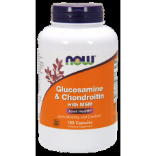 Glucosamine & Chondroitin with MSM, Now Foods, 180 Capsules, 02746
 