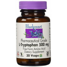 L-Триптофан 500 мг, Bluebonnet Nutrition, 30 капсул, 27472
  