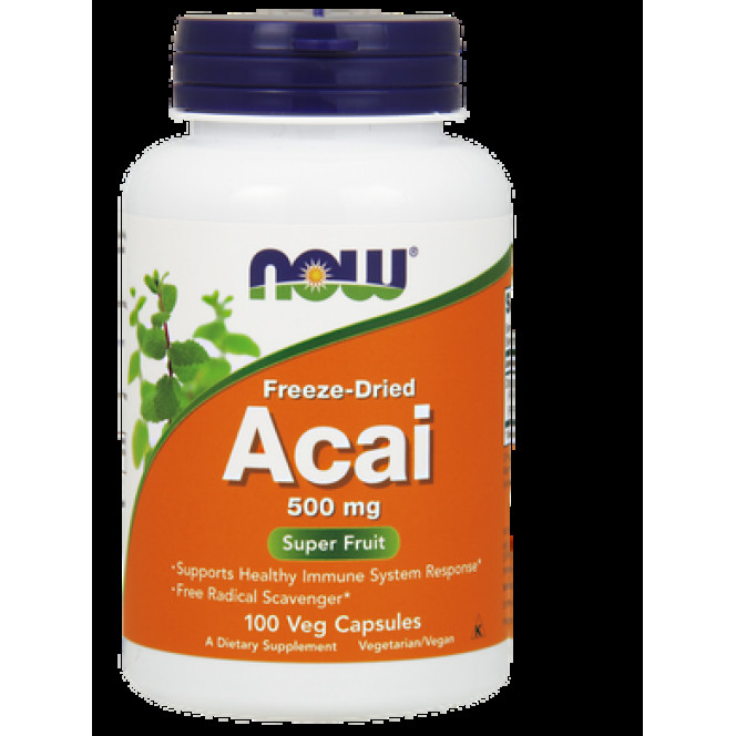 Acai, Acai, Now Foods, 500 mg, 100 Capsules, 02750
 