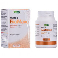 Биомакс Омега-3 1250 мг, Agetis Supplements, 30 капсул, 27502
  