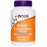 Acetyl-L Carnitine, Now Foods, 500 mg, 100 Capsules, 02757
 