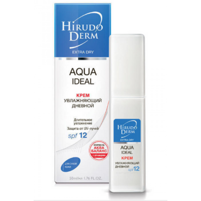 Крем Hirudo Derm Extra Dry Aqua Ideal, увлажняющий дневной, Биокон, 50 мл, 27655
  