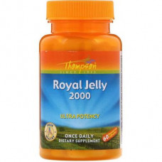 Royal Jelly, Royal Jelly, Thompson, 2000 mg, 60 capsules, 27720
 