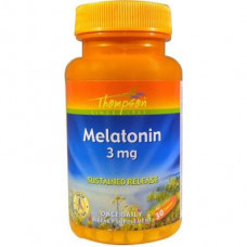 Melatonin, Melatonin, Thompson, 3 mg, 30 Tablets, 27721
 