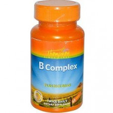 B-Complex Plus Rice Bran, B Complex, Thompson, 60 Tablets, 27740
 