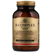 Vitamin B-100 complex, B-Complex 100, Solgar, 100 capsules, 02848
 