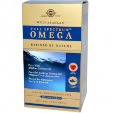 Alaskan Salmon Fat (Full Spectrum Omega), Omega, Solgar, 120 Capsules, 02859
 