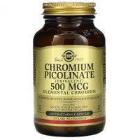 Chromium Picolinate, Chromium Picolinate, Solgar, 500 mcg, 120 Capsules, 02860
 