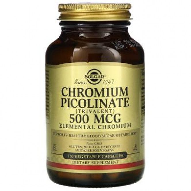 Chromium Picolinate, Chromium Picolinate, Solgar, 500 mcg, 120 capsules 343, 02860 .. Discounts, promotions, 100% original products. Worldwide shipping, free shipping, world, health, cosmetics, fitness