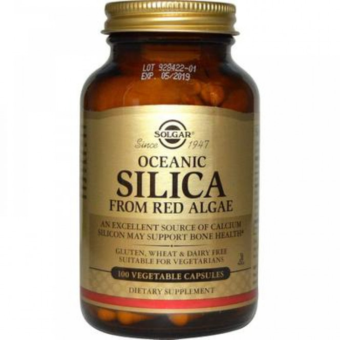 Silicon from red algae, Oceanic Silica, Solgar, 100 capsules 385, 02872 .. Discounts, promotions, 100% original products. Worldwide shipping, free shipping, peace, health, cosmetics, fitness