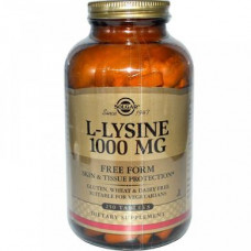 Lysine, L-Lysine, Solgar, 1000 mg, 250 Tablets, 02893
 