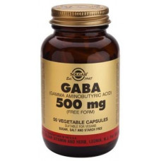 GABA, Gamma Aminobutyric Acid (GABA), Solgar, 500 mg, 100 Capsules, 02905
 