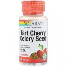 Cherry & Celery Seed Extract, Tart Cherry Celery Seed, Solaray, 620 mg, 60 Vegetarian Capsules, 29977
 