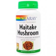 Грибы майтаке, Maitake Mushroom, Solaray, 600 мг, 100 капсул, 30051
  