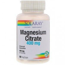 Magnesium Citrate, Solaray, 400 mg, 90 Capsules, 30105
 