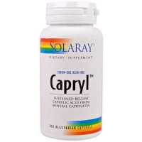 Caprylic Acid, Capryl, Solaray, Time Release, 100 Capsules, 30157
 