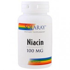 Niacin, Niacin, Solaray, 500 mg, 100 Capsules, 30159
 