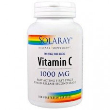 Vitamin C, Biphasic Release, Vitamin C, Solaray, 1000 mg, 100 Tablets, 30161
 