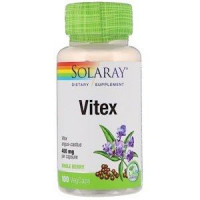 Витекс священный, Vitex, Solaray, 400 мг, 100 капсул, 30176
  