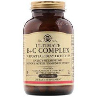 Vitamin B + C Complex, Ultimate B + C, Solgar, 90 Tablets, 30257
 