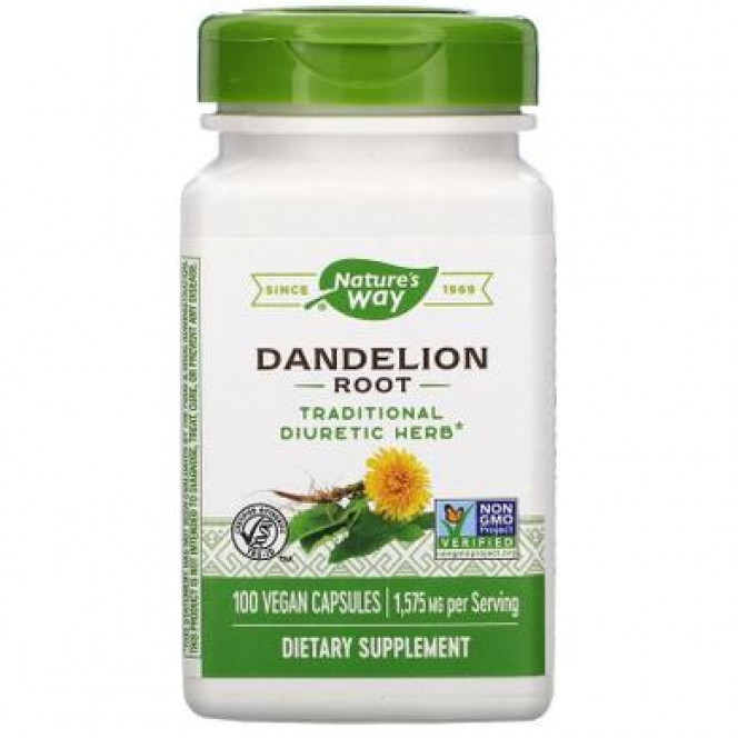 Dandelion Root, Dandelion, Nature's Way, 525 mg, 100 Capsules, 30304
 