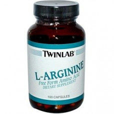 Аргинин, L-Arginine, Twinlab, 100 капсул, 30318
  